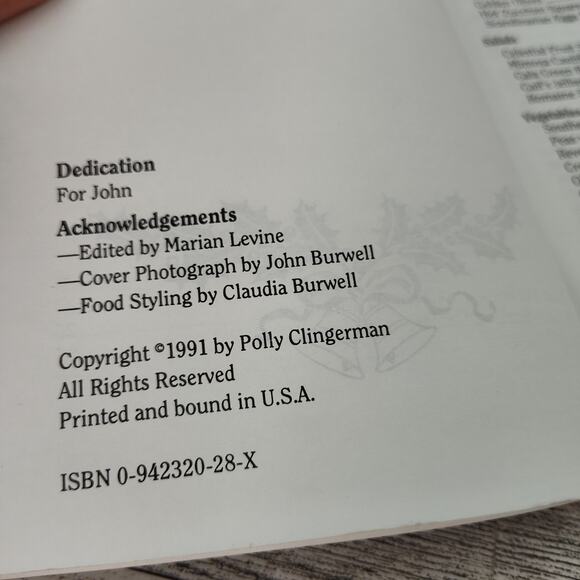 Holiday Entertaining Cookbook Booklet 1991 Vintage by Polly Clingerman - Picture 10 of 10